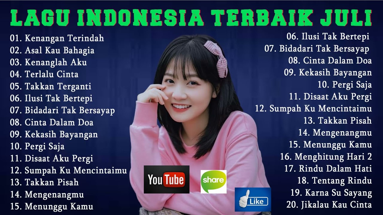 Lagu Pop Terbaru 2023 - Lagu Enak Didengar Saat Santai dan Kerja - Kenangan Terindah, Terlalu Cinta cover art