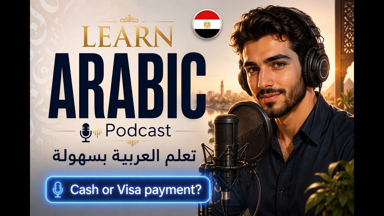 Learn Arabic Podcast (A1-A2) | Cash or Visa? The Great Debate | Arabic Podcast cover art