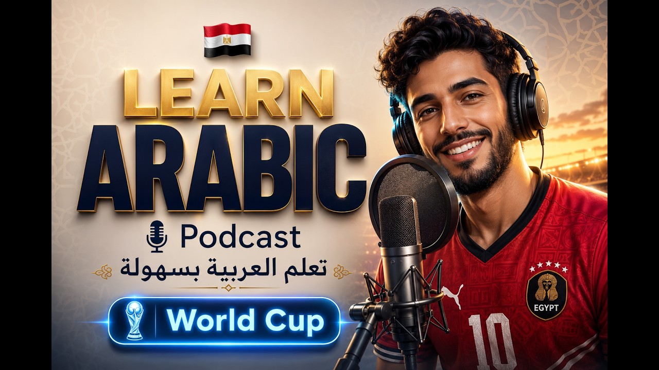 Learn Arabic Podcast | 2026 World Cup (Simple Arabic Conversation) | B1-B2 Level | Arabic Podcast cover art