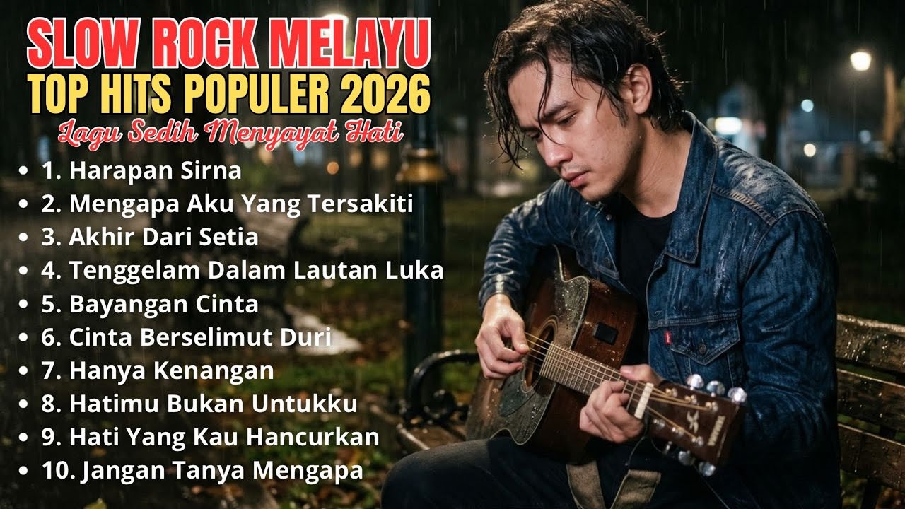 KUMPULAN LAGU SEDIH MENYAYAT HATI - SLOW ROCK MELAYU TERBARU 2026 / Lagu Pop Minang / Slow Melayu🎶 cover art