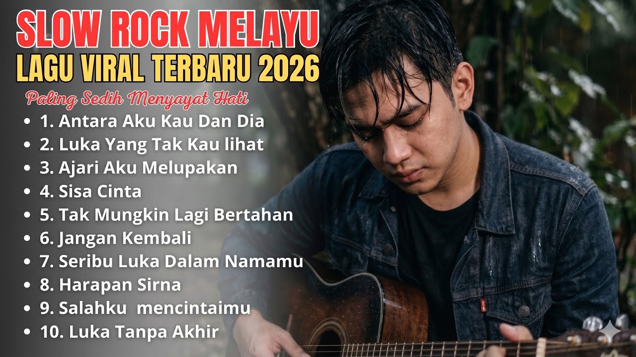 KUMPULAN LAGU VIRAL - LAGU SEDIH MENYAYAT HATI - SLOW ROCK MELAYU TERBARU 2026 cover art