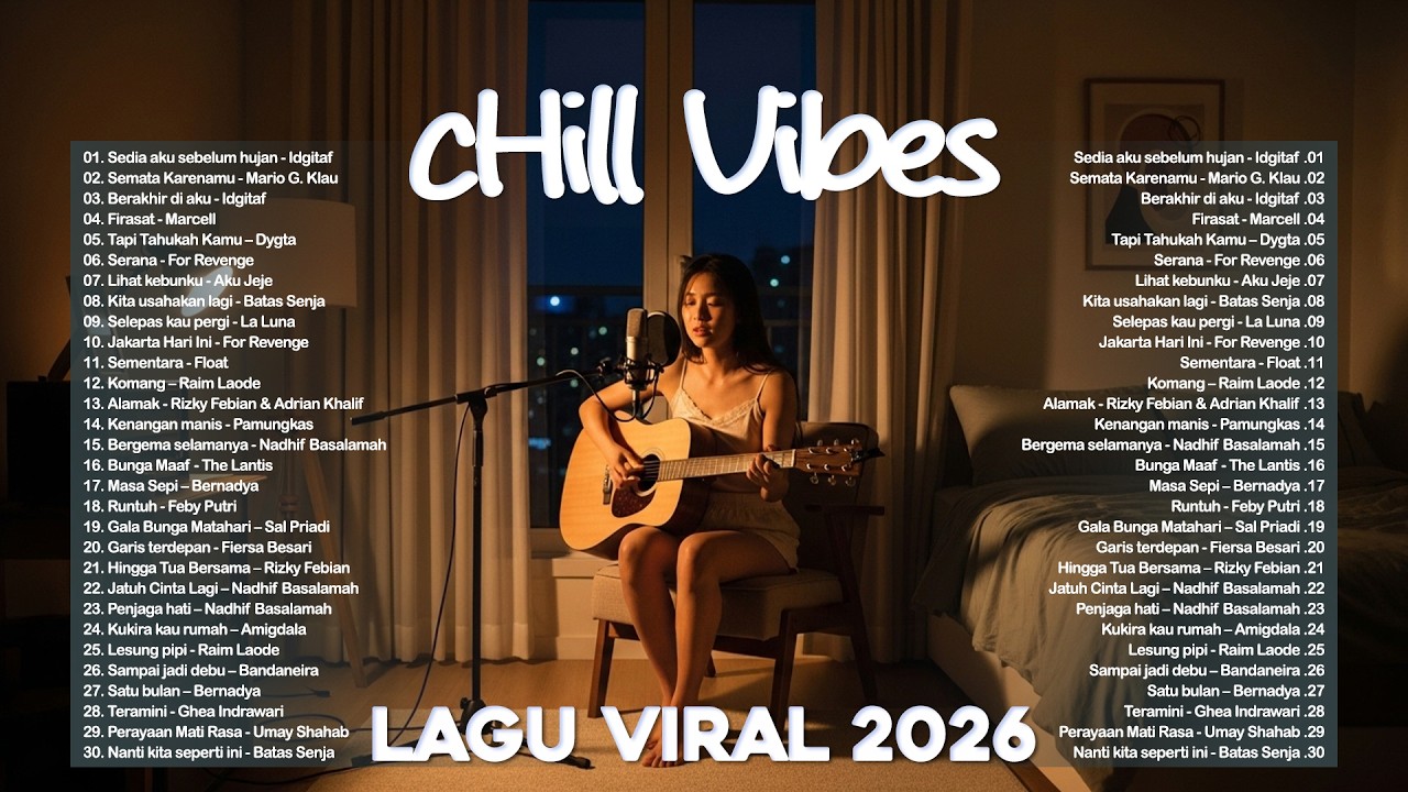 Lagu Santai Viral Tiktok 2026 — chill vibes 🍃💗 | Lagu Pop Indonesia Terbaru 2026 🤍🎧 cover art