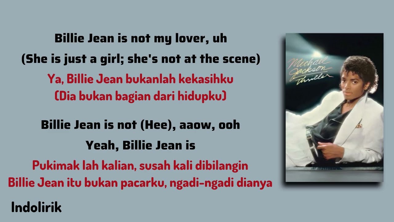 Billie Jean - Michael Jackson | Lirik Terjemahan Indonesia  cover art