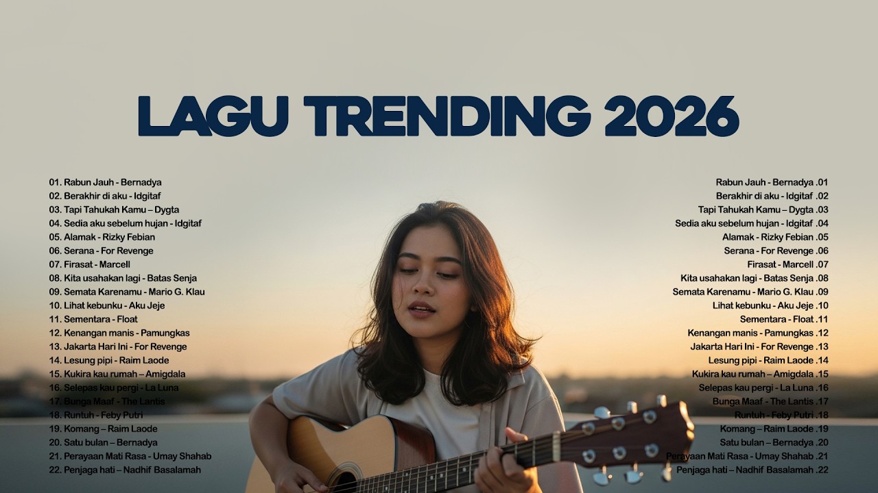 Kumpulan Lagu Trending Pop Indonesia 2026 🤍🎧 | Rabun Jauh — Bernadya | Lagu Viral Tiktok 2026 🍃 cover art