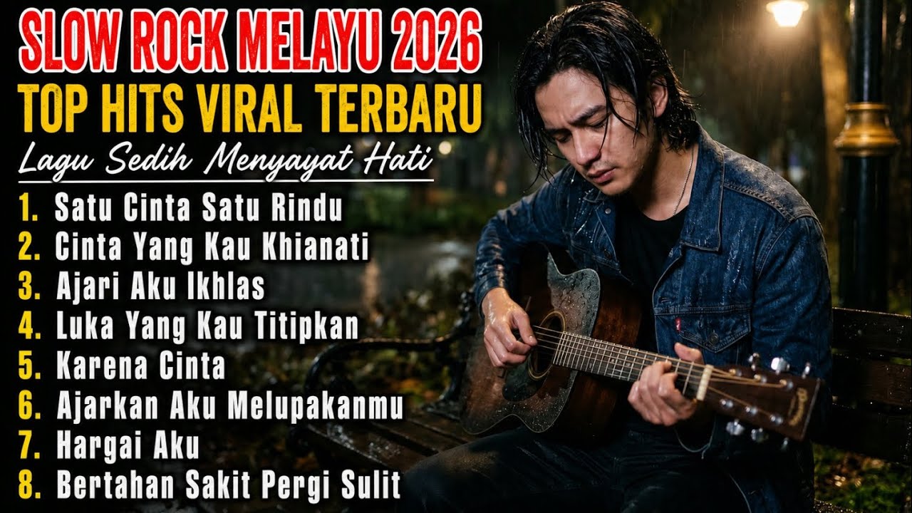 KUMPULAN LAGU SEDIH MENYAYAT HATI - SLOW ROCK MELAYU TERBARU 2026 / Lagu Pop Minang / Slow Melayu🎶 cover art