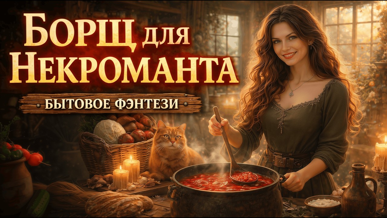 АУДИОКНИГА ПОЛНОСТЬЮ: БОРЩ ДЛЯ НЕКРОМАНТА | БЫТОВОЕ ФЭНТЕЗИ cover art