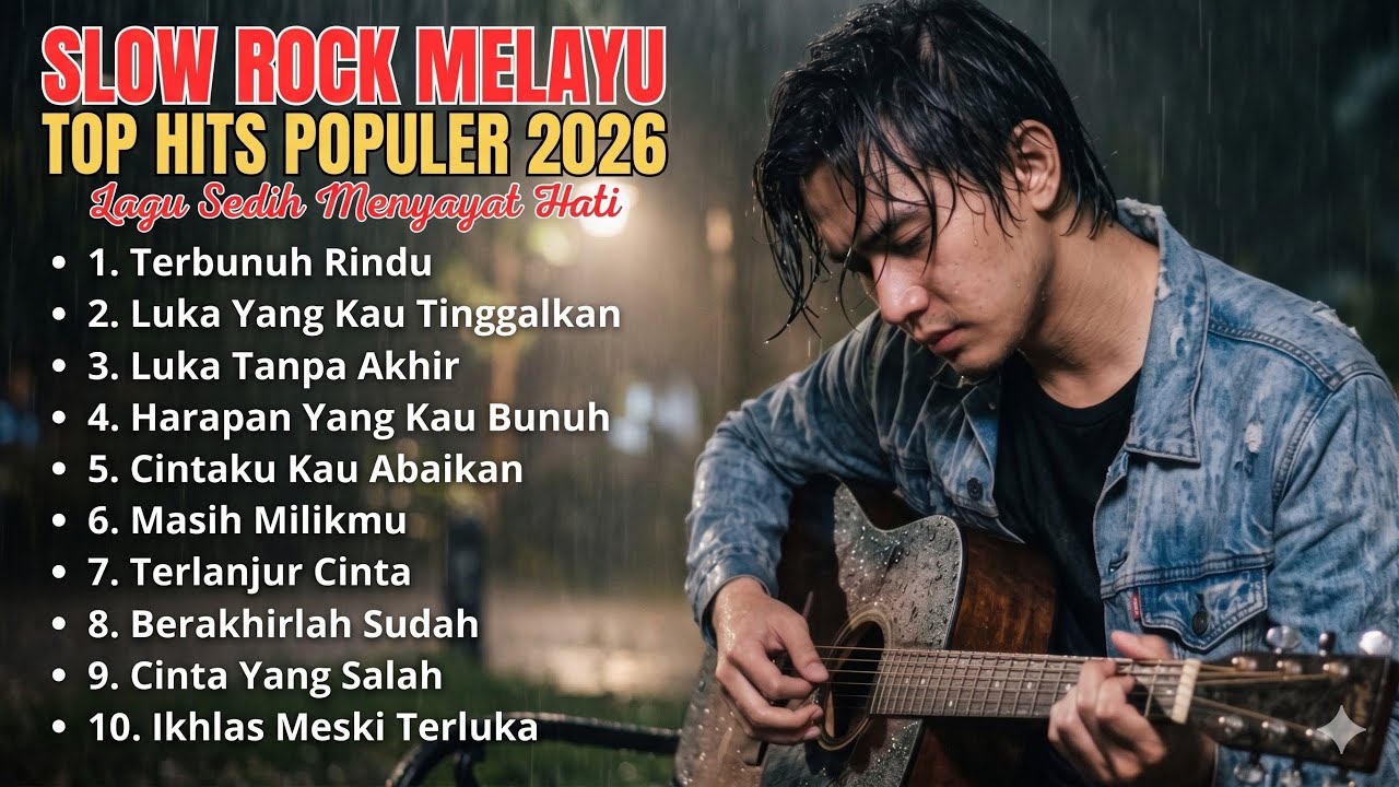 KUMPULAN LAGU SEDIH MENYAYAT HATI - SLOW ROCK MELAYU TERBARU 2026 / Lagu Pop Minang / Slow Melayu🎶 cover art