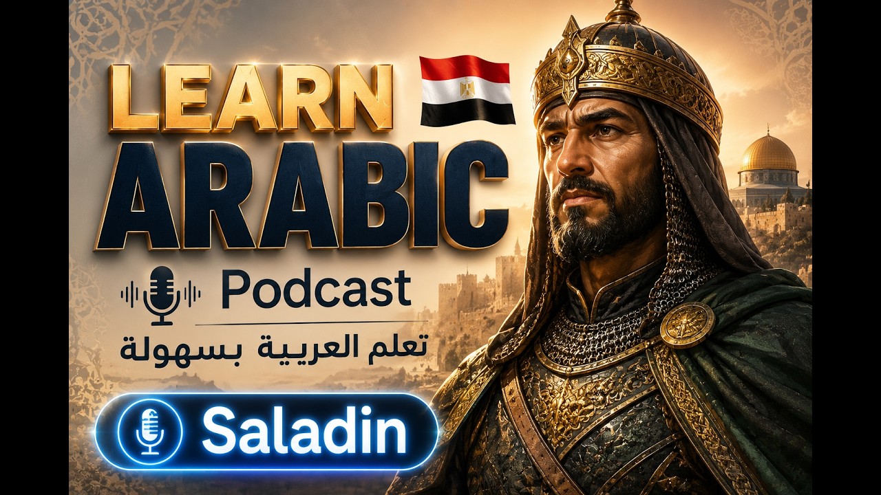 Learn Arabic Podcast | Saladin: Learn Arabic Through History (B1-B2) | Arabic Podcast cover art