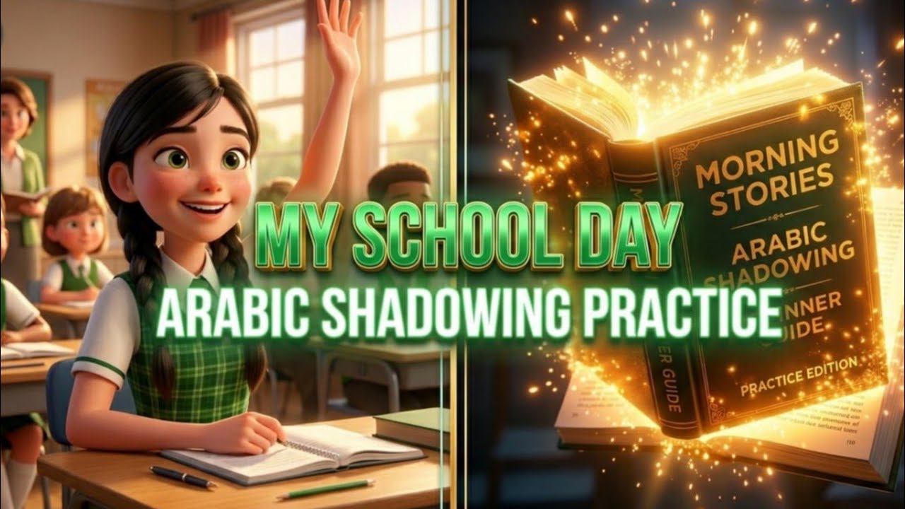 My School Day | Arabic Shadowing Practice | Ep18 cover art
