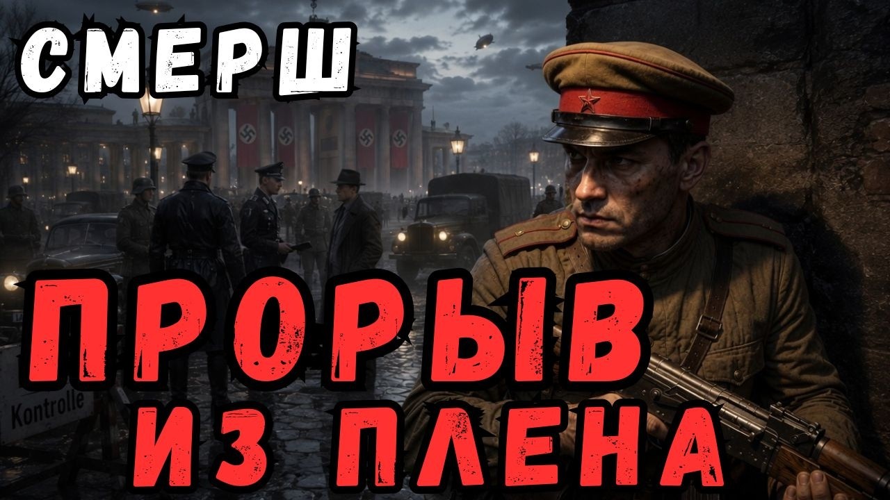 СМЕРШ 📖 Аудиокнига полная: ПРОРЫВ ИЗ ПЛЕНА / Военные Истории / Реальные События👍 cover art