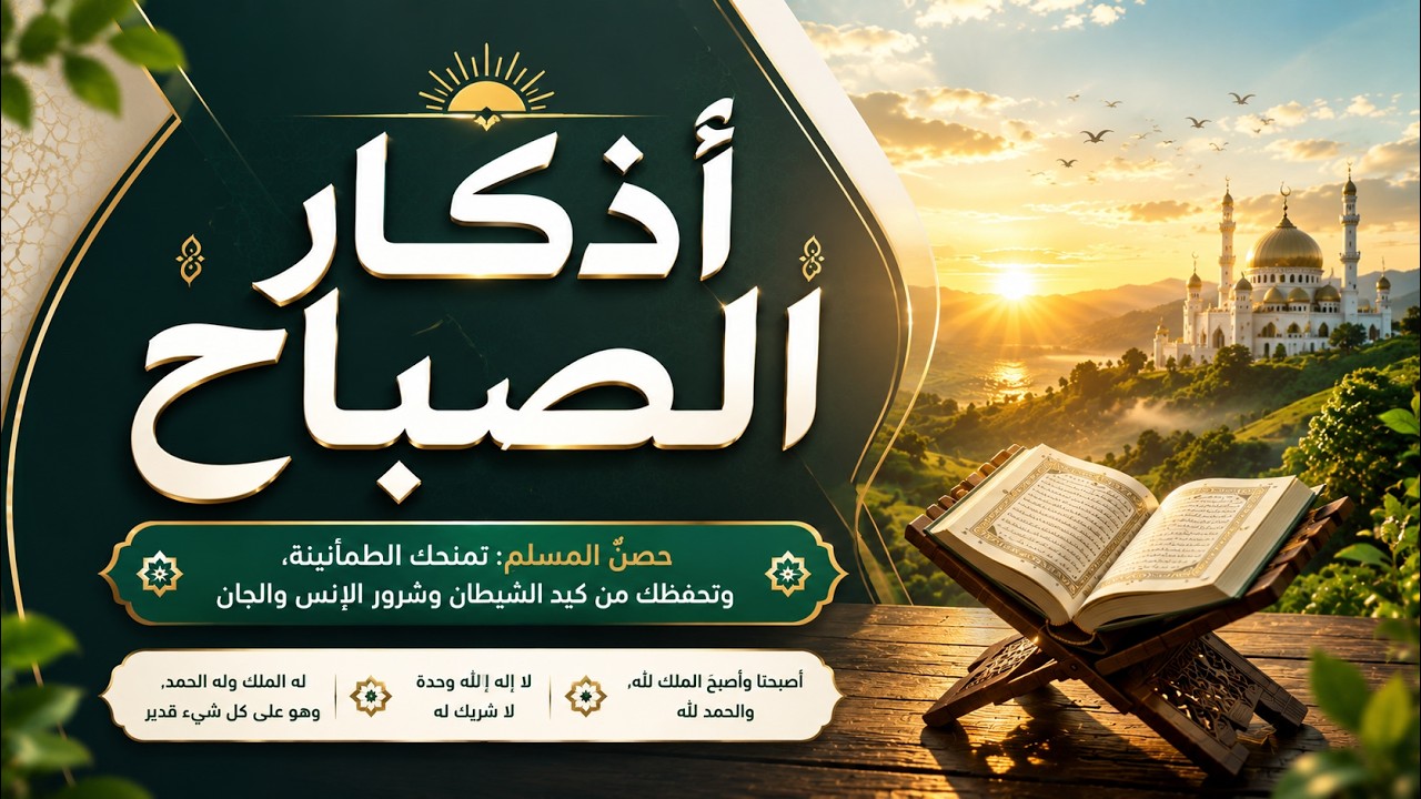 اذكار الصباح كاملة - حصنك اليومي - بصوت القارئ علاء عقل | Morning Adhkar - Dzkir Pagi by Alaa Aqel cover art