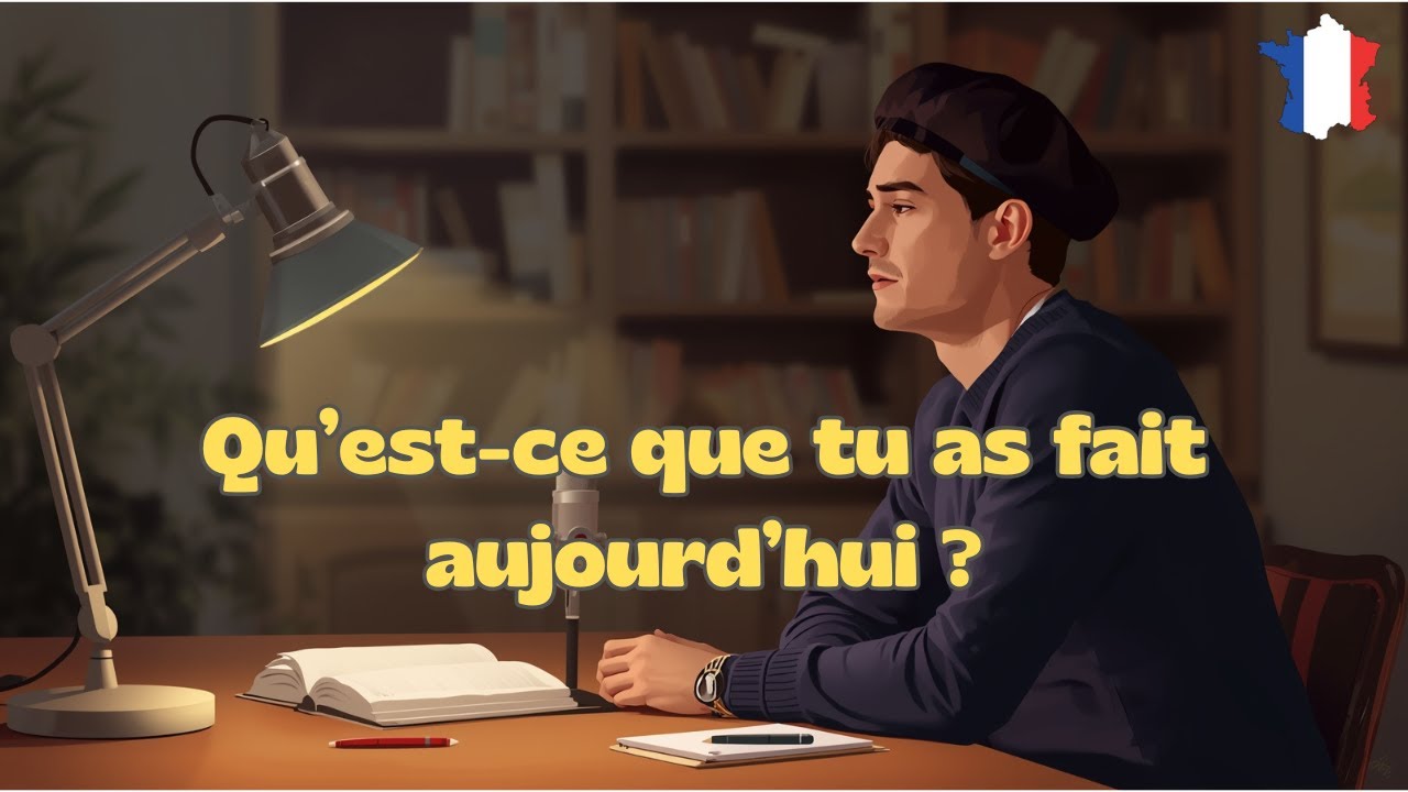 🎙️ Podcast – Parler avec fluidité : Comment parler de ta journée en français comme un natif cover art