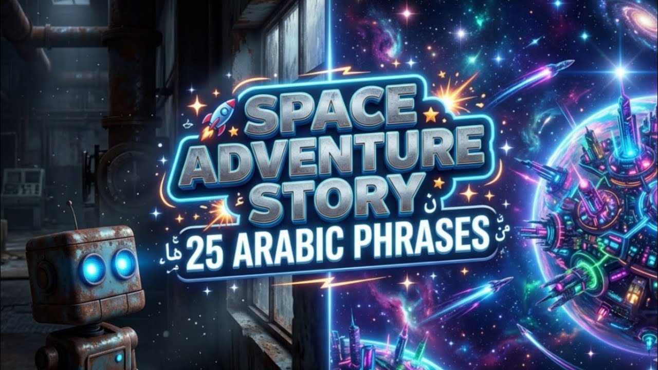 Space Adventure Story | Arabic Shadowing Practice | Ep15 cover art