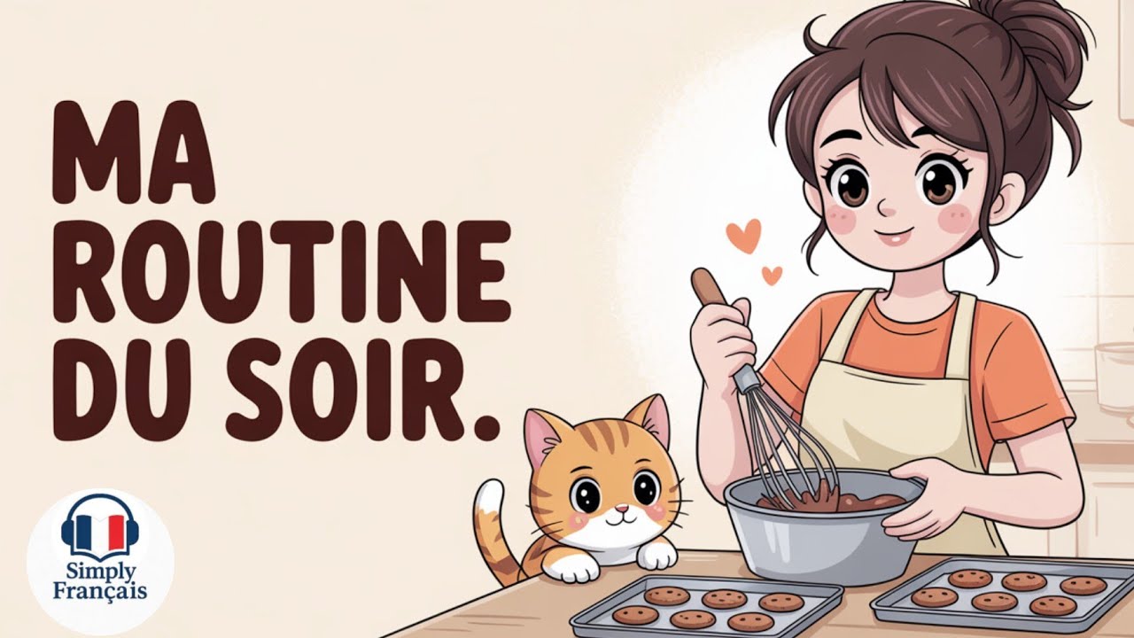 Podcast en français | Ma routine du soir | Apprendre le français au quotidien cover art