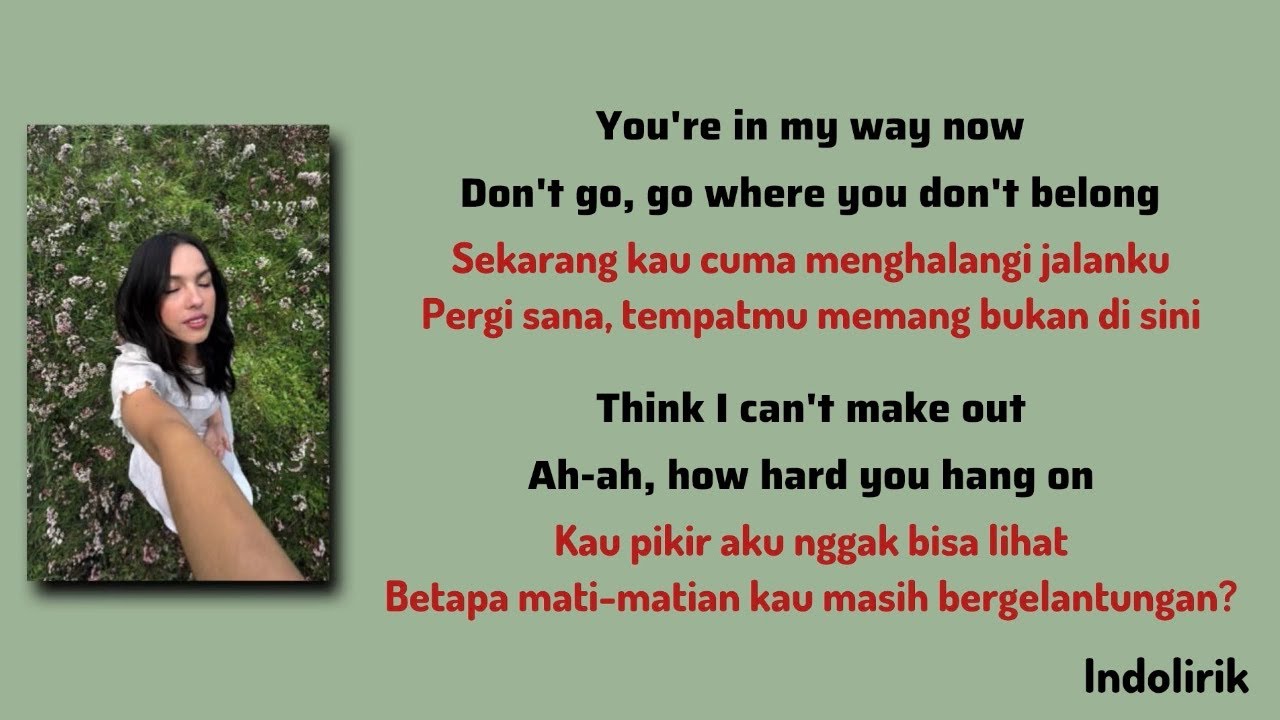 my way - Olivia Rodrigo | Lirik Terjemahan Indonesia  cover art