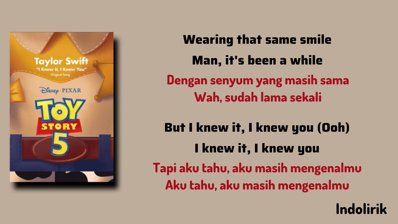 I Knew It, I Knew You - Taylor Swift | Lirik Terjemahan Indonesia  cover art