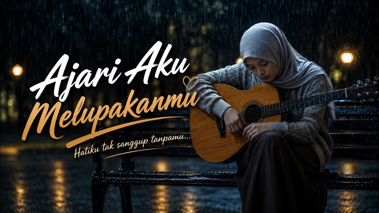 🎵 Ajari Aku Melupakanmu – Lagu Galau Paling Menyentuh Hati (Official Lyric Video) cover art