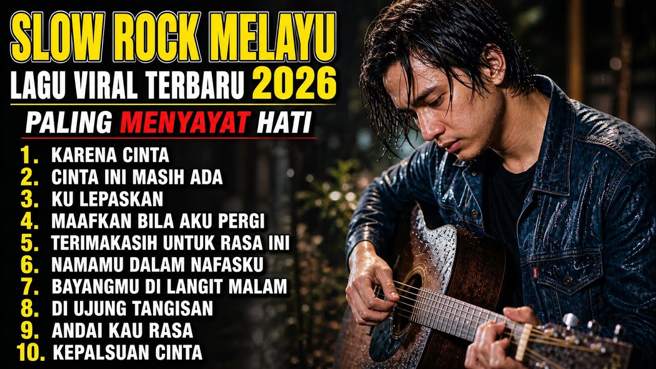 LAGU SLOW ROCK MELAYU TERBARU 2026 / Paling Sedih Menyayat Hati / Lagu Pop Minang / Slow Melayu🎶 cover art