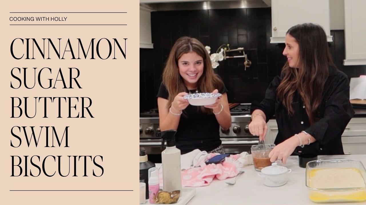Cinnamon Sugar Butter Swim Biscuits | Cooking with Holly
