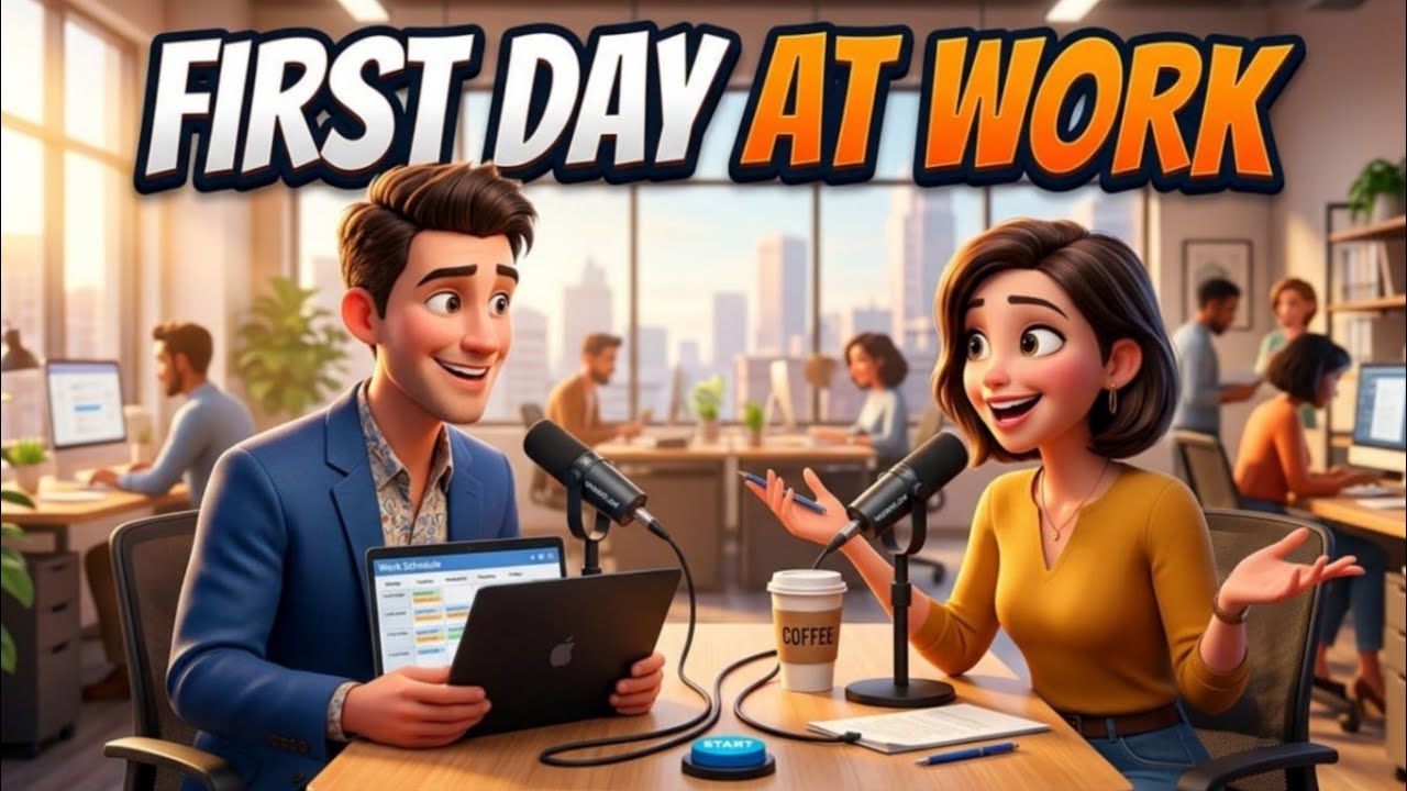 Arabic Podcast | Learn Arabic | Ep43 : FIRST DAY AT WORK cover art