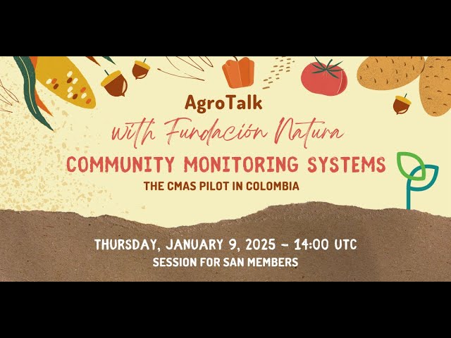 SAN AgroTalk | Community monitoring systems: CMAS pilot cover art
