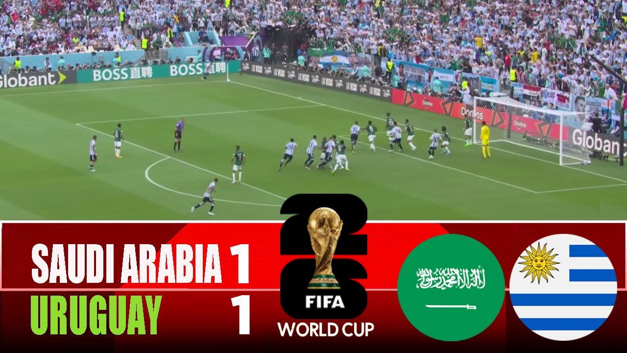 SAUDI ARABIA vs URUGUAY 1-1 | 2026 FIFA World Cup | Match Highlights cover art