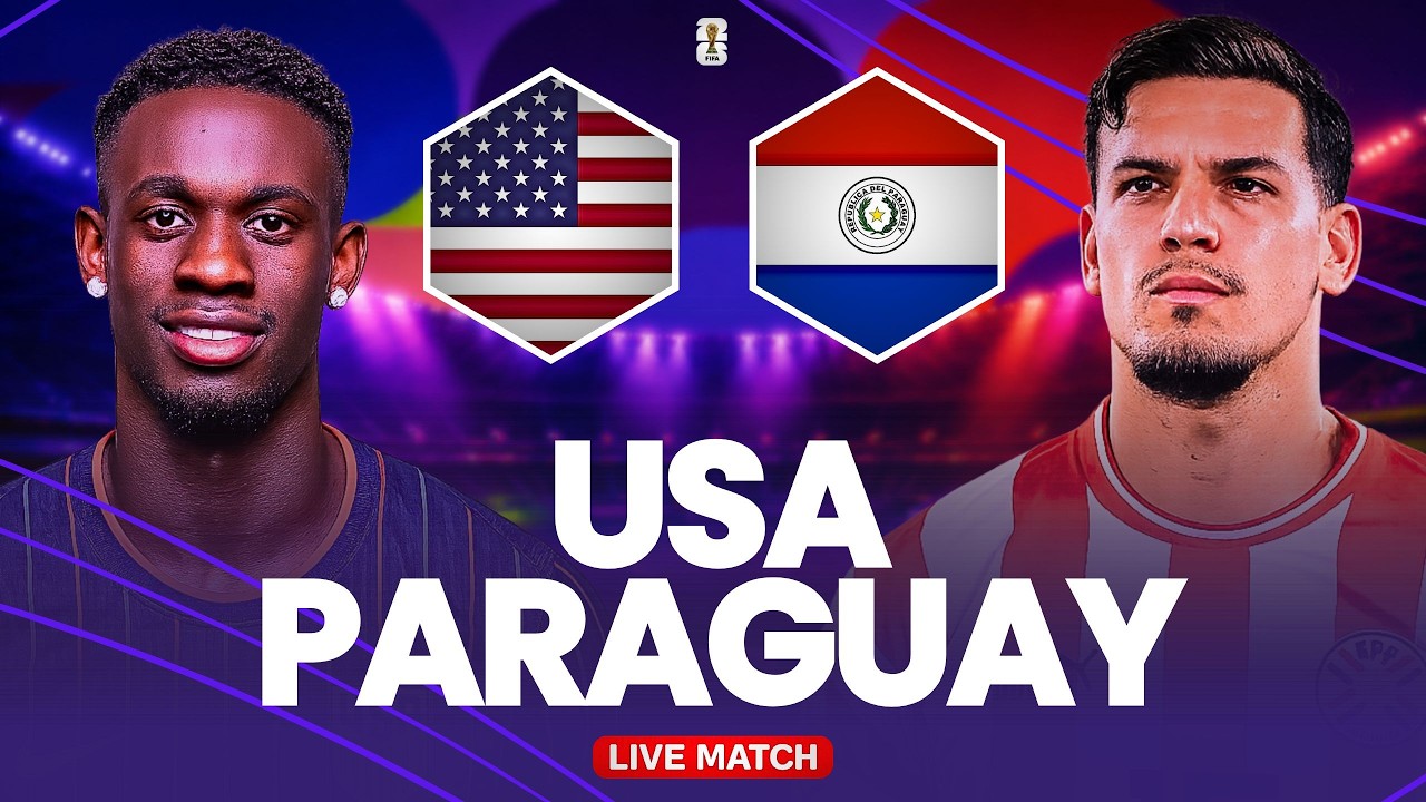 🔴 ÉTATS-UNIS 4-1 PARAGUAY LIVE / Coupe du Monde 2026 / Entrée en lice à domicile (direct) 🔥 cover art