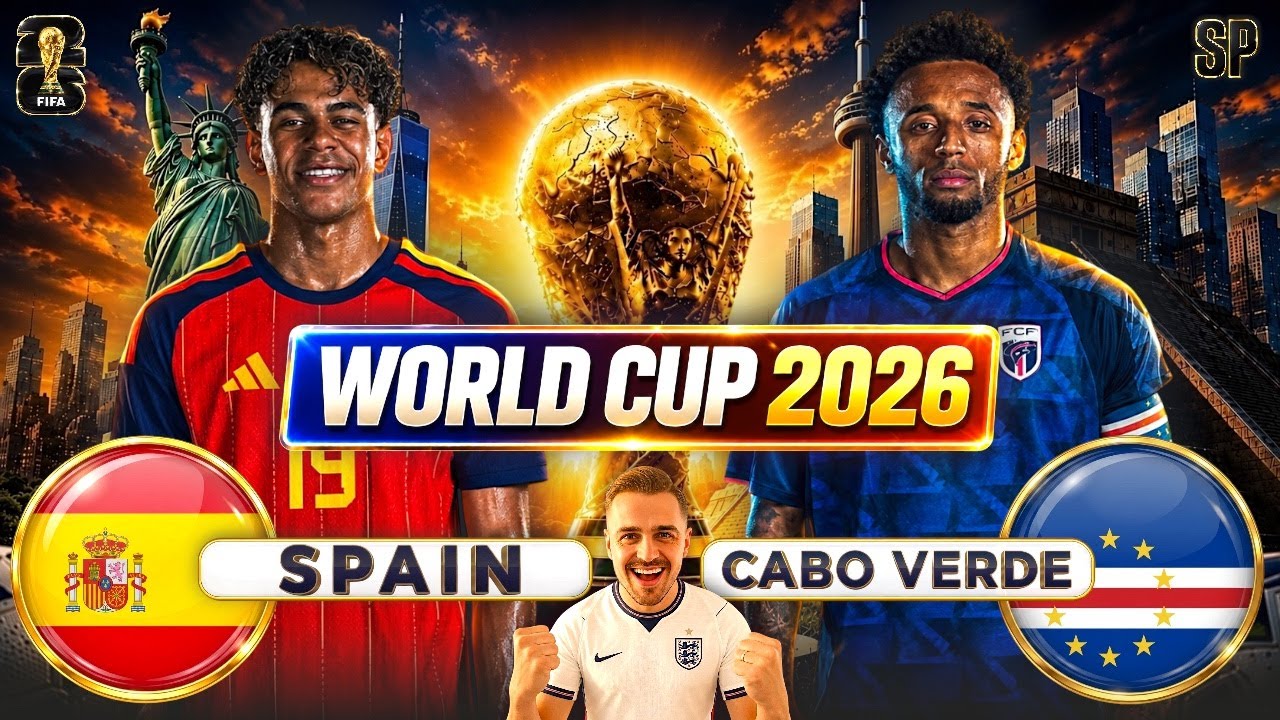 FIFA World Cup 2026 LIVE | SPAIN vs CABO VERDE Watchalong cover art