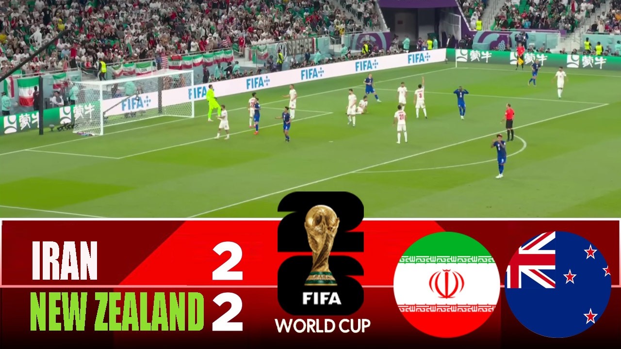 IRAN vs NEW ZEALAND 2-2 | 2026 FIFA World Cup | Match Highlights cover art