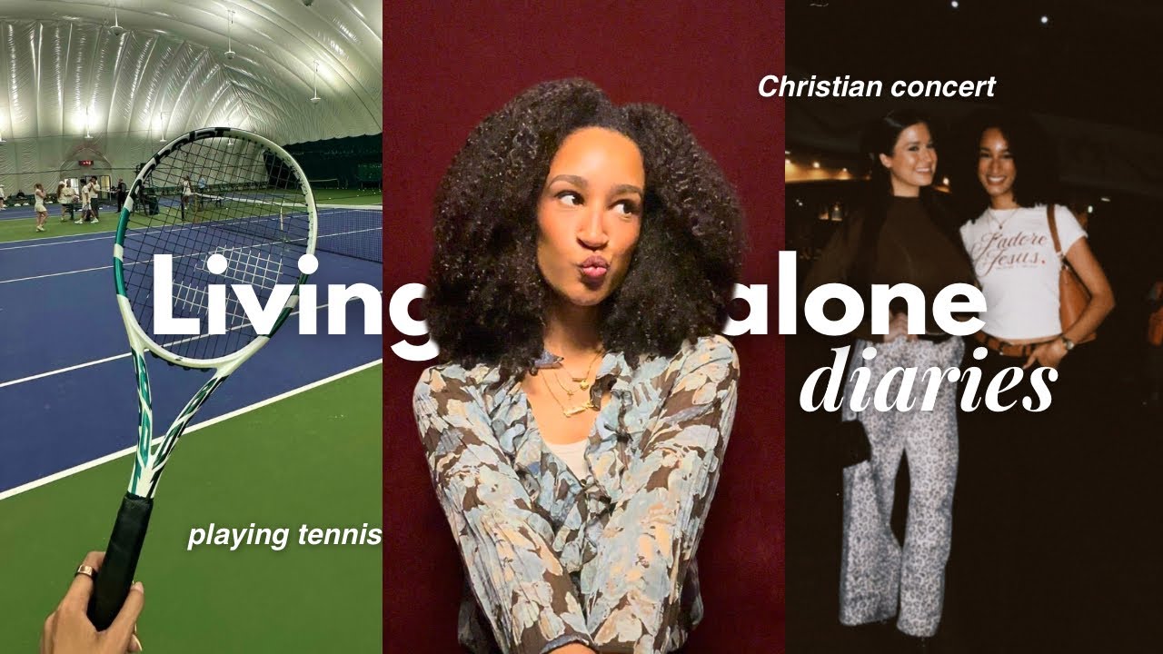 Living Alone Diaries | Wimbledon tennis with YouTube 🎾 chit chat GRWM, Christian concert & more cover art