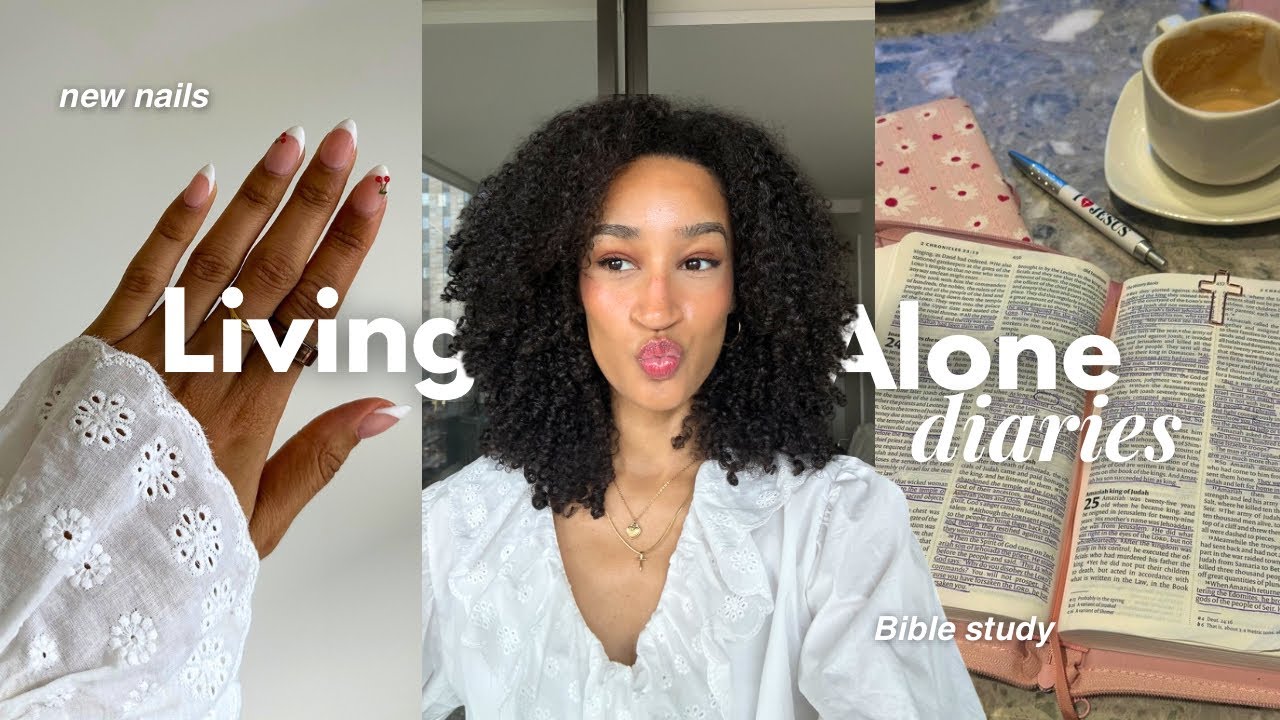 Living Alone Diaries | New nails, Bible study, bringing back the curls, having a bad day... & more cover art