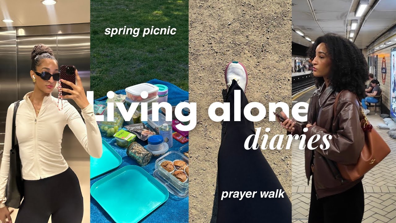 Living Alone Diaries | A week in my life in London 🌸 Church, baking banana bread, new nails & more  cover art