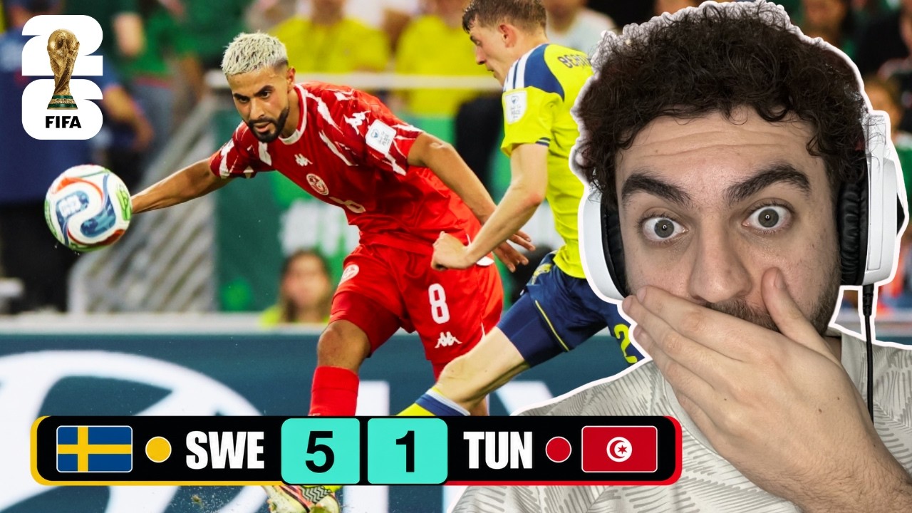 🇸🇪 SWEDEN 5-1 TUNISIA 🇹🇳 | LAMOUCHI SACKED AFTER ONE MATCH!!! cover art