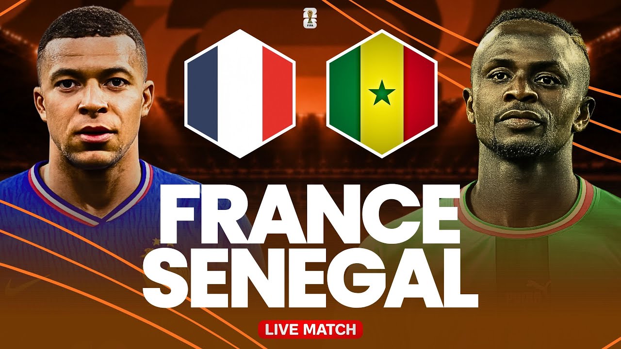 🔴🇫🇷🇸🇳 FRANCE 3-1 SENEGAL LIVE / Coupe du Monde 2026 / Énorme choc dès l'entrée en lice ! 🔥 cover art
