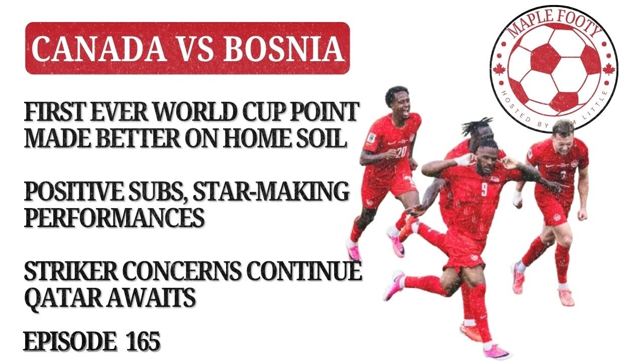 Canada's First Home World Cup Game Sees First-Ever World Cup Point vs Bosnia, full match recap cover art