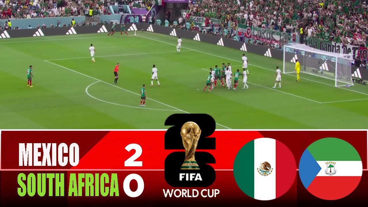 MEXICO vs SOUTH AFRICA 2-0 | 2026 FIFA World Cup | Match Highlights cover art