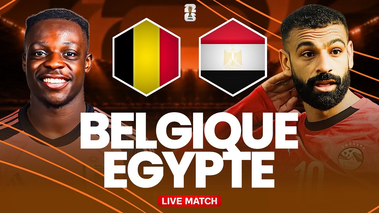 🔴 BELGIQUE 1-1 ÉGYPTE LIVE / Coupe du Monde 2026 / Les Diables Rouges face au piège égyptien ! 🔥 cover art