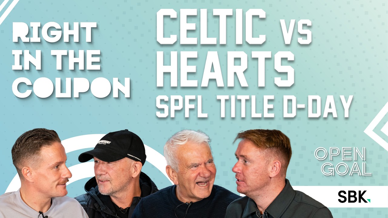 CELTIC vs HEARTS | WHO WILL BE CROWNED CHAMPIONS ON SPFL TITLE D-DAY? | Right In The Coupon cover art