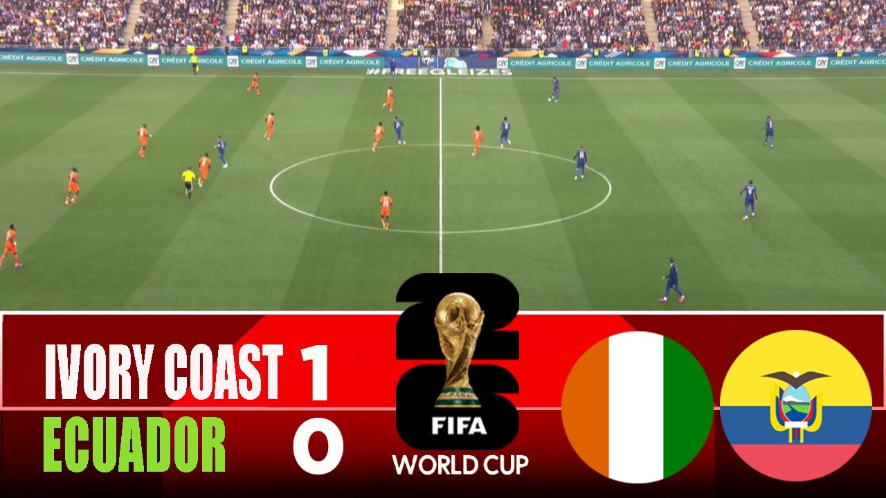 IVORY COAST vs ECUADOR 1-0 | 2026 FIFA World Cup | Match Highlights cover art