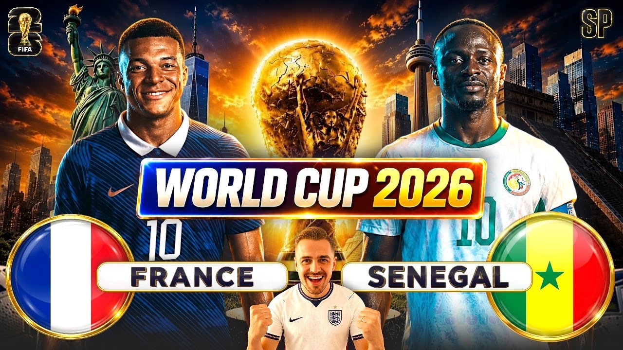 FIFA World Cup 2026 LIVE | FRANCE vs SENEGAL Watchalong cover art