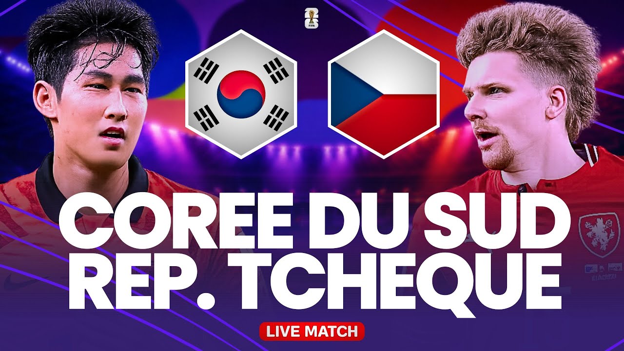 🔴 CORÉE DU SUD 2-1 RÉPUBLIQUE TCHÈQUE LIVE / Coupe du Monde 2026 / Entrée en lice décisive (direct)🔥 cover art
