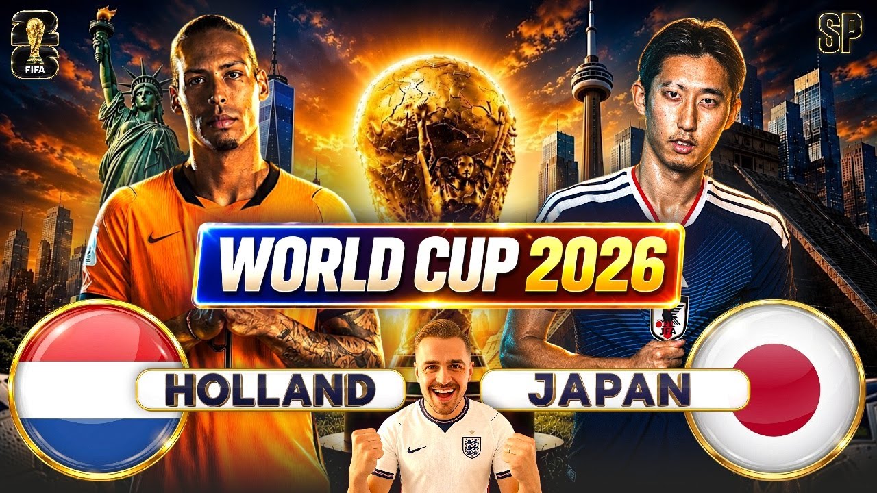 HOLLAND vs JAPAN LIVE! | WORLD CUP 2026 | WATCHALONG + MATCH REACTIONS cover art