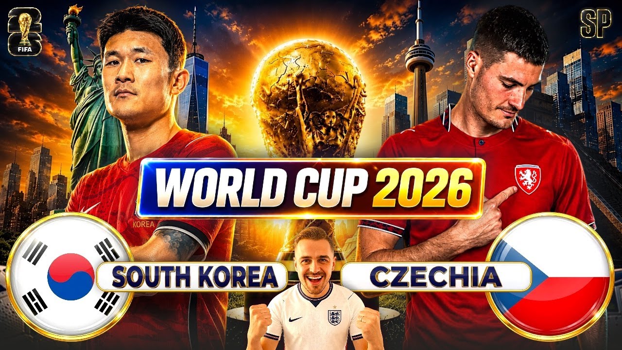 SOUTH KOREA vs CZECHIA LIVE! | WORLD CUP 2026 | WATCHALONG + MATCH REACTIONS cover art