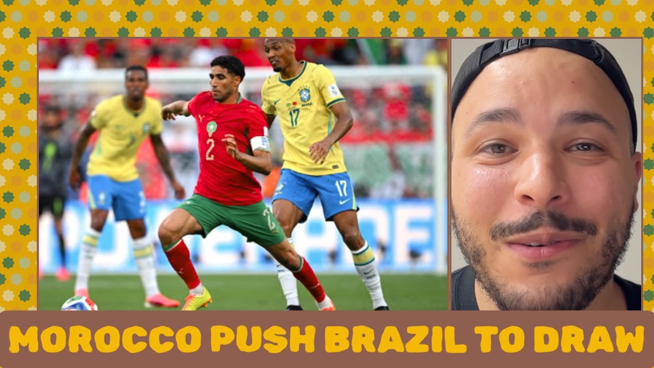 Morocco 1-1 Brazil: Young Atlas Lions push Brazil to the brink in tight draw cover art