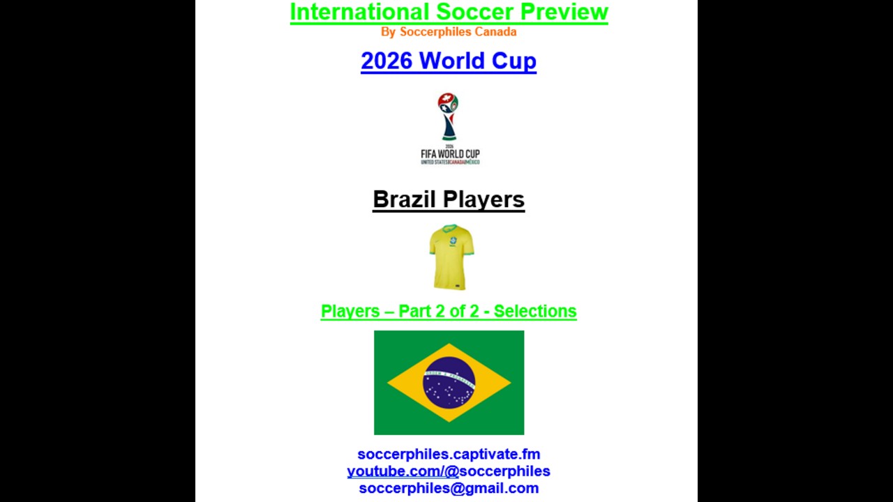 Brazil World Cup 2026 Player Rankings Full Squad Preview