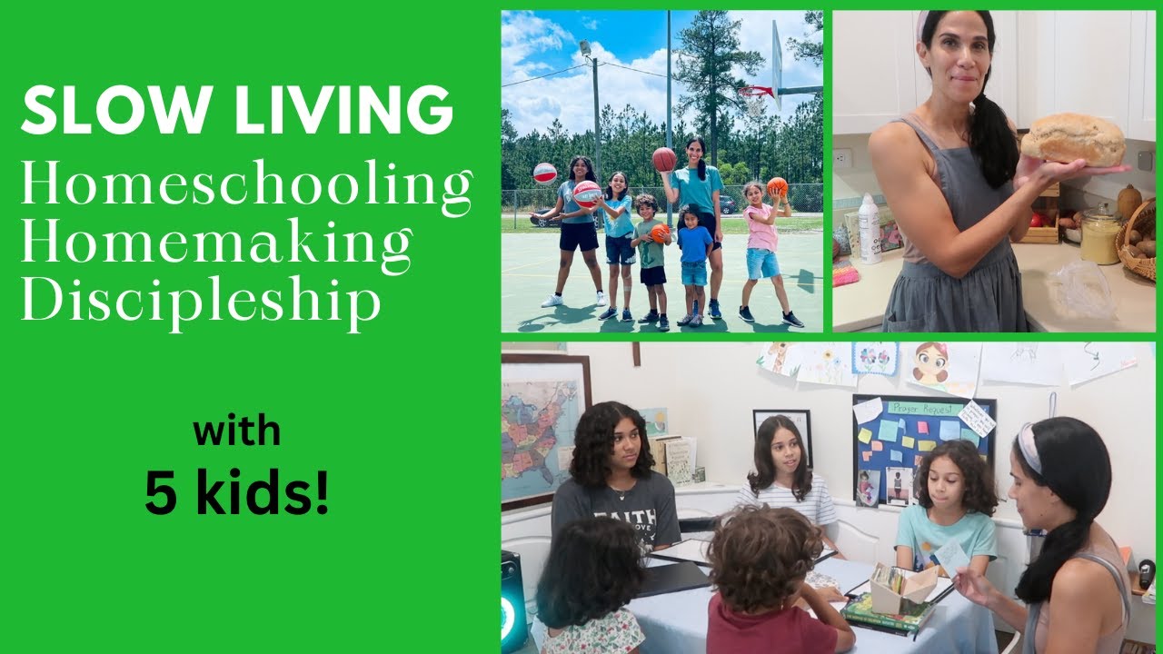 Slow Living with 5 Kids- Homeschooling & Discipleship cover art