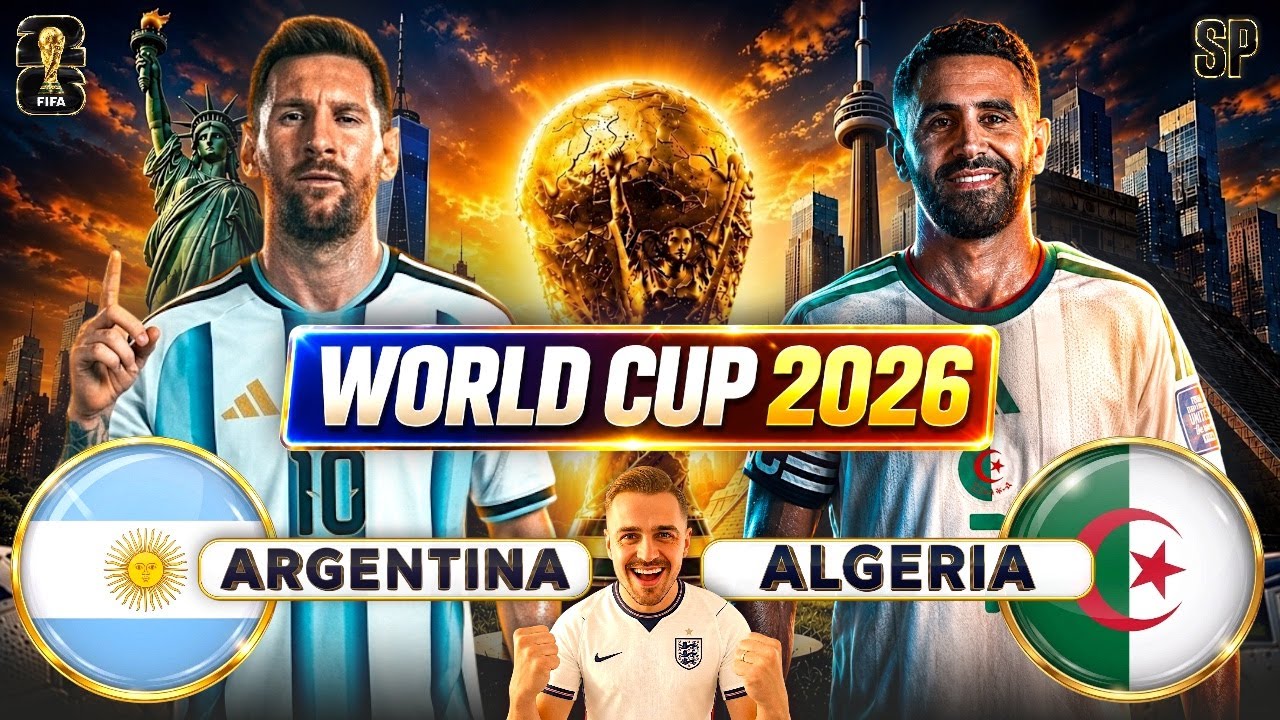 FIFA World Cup 2026 LIVE | ARGENTINA vs ALGERIA Watchalong cover art