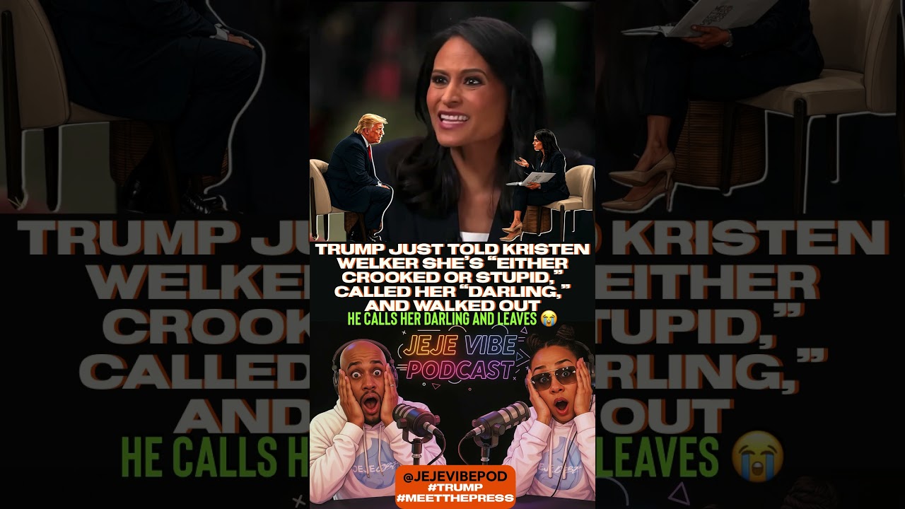 Trump Calls Kristen Welker “Crooked or Stupid” Then Walks Out of Meet the Press cover art