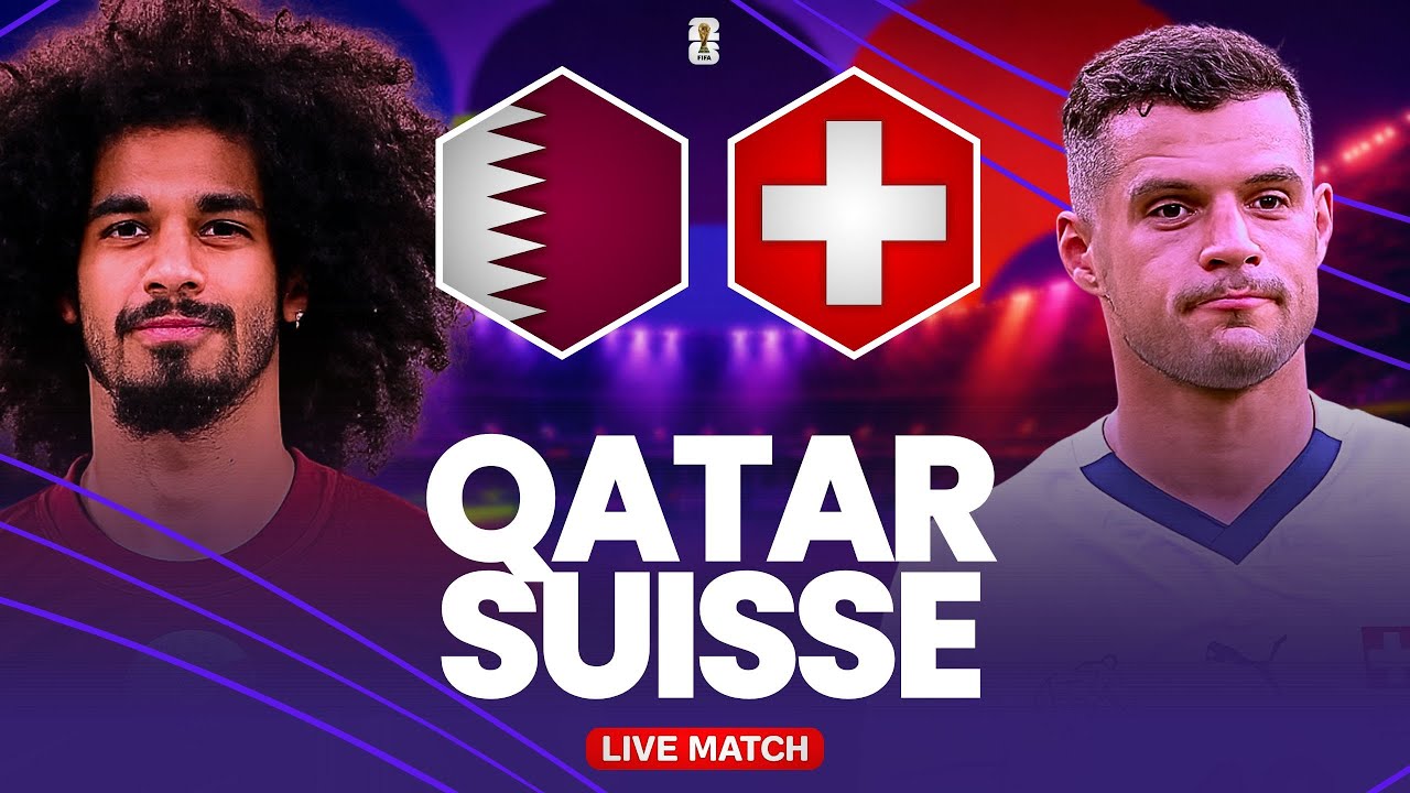 🔴 QATAR - SUISSE LIVE / Coupe du Monde 2026 / Les Qataris peuvent-ils créer l'exploit ? 🔥 cover art