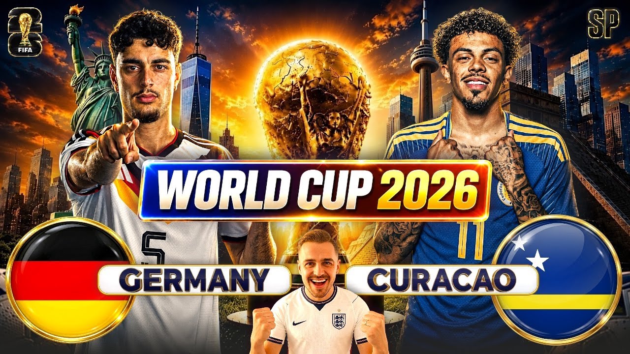 GERMANY vs CURAÇAO LIVE! | WORLD CUP 2026 | WATCHALONG cover art